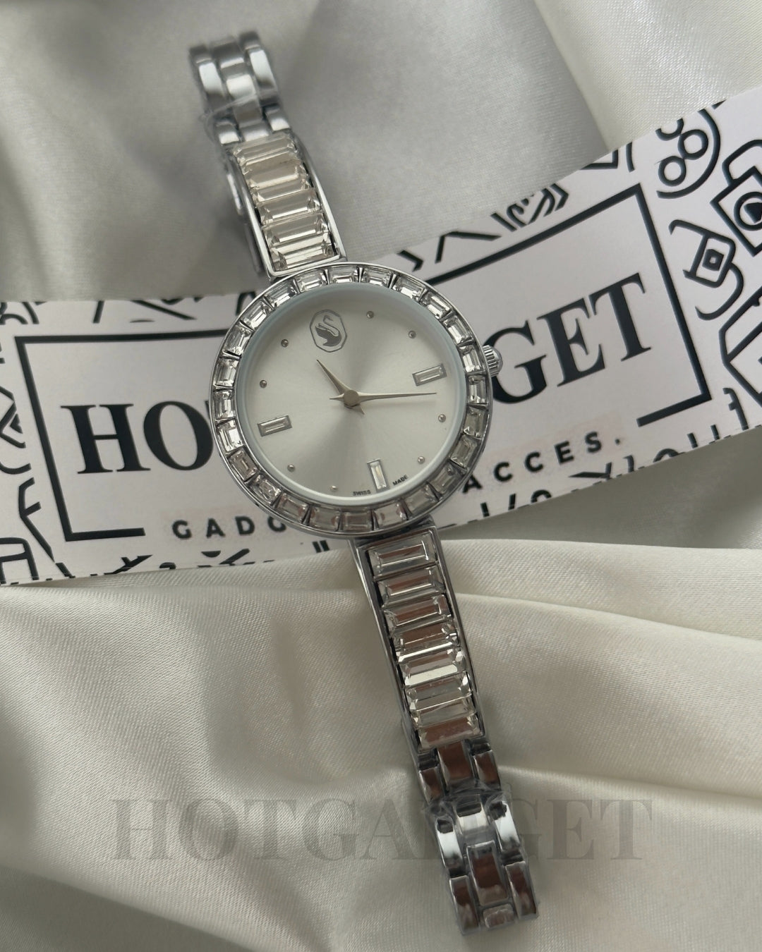 Swarvoski-Matrix Bangle (Bracelet Watch)