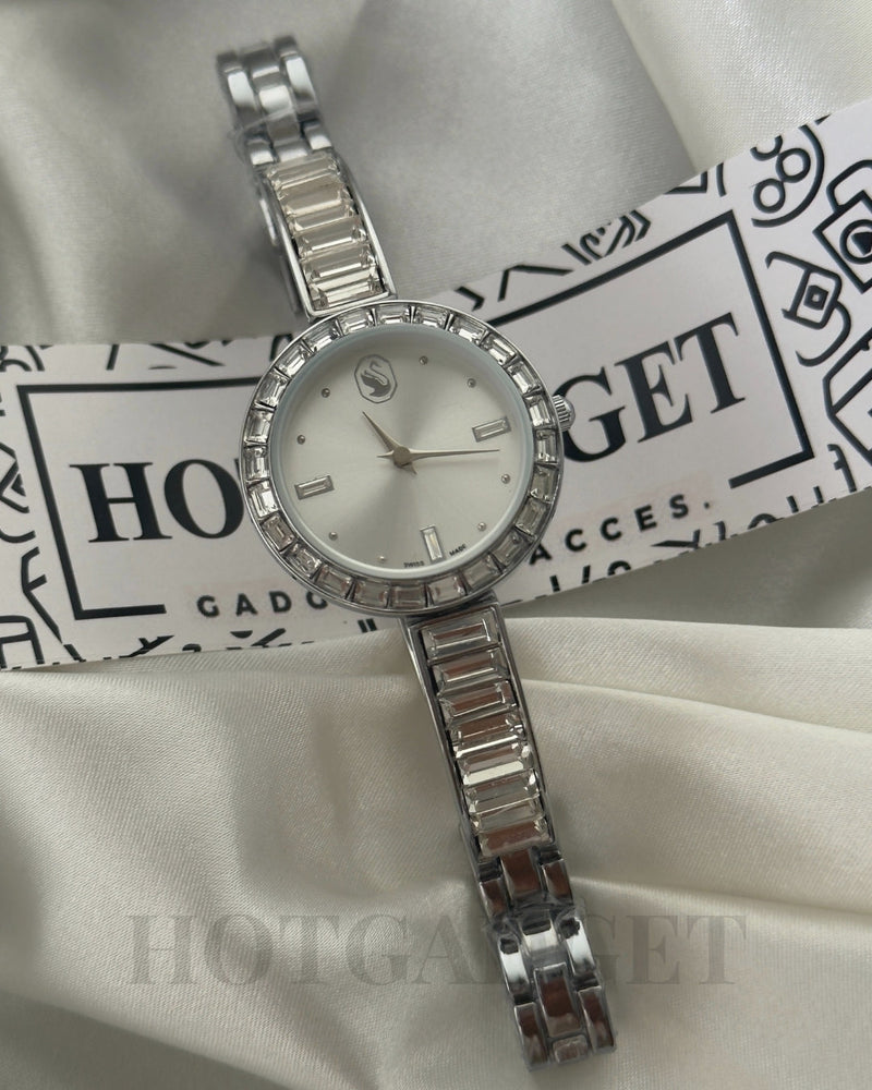 Swarvoski-Matrix Bangle (Bracelet Watch)