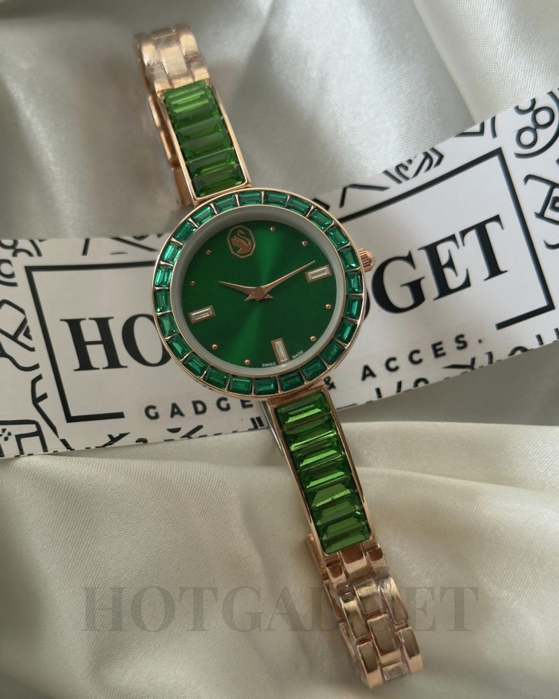 Swarvoski-Matrix Bangle (Bracelet Watch)