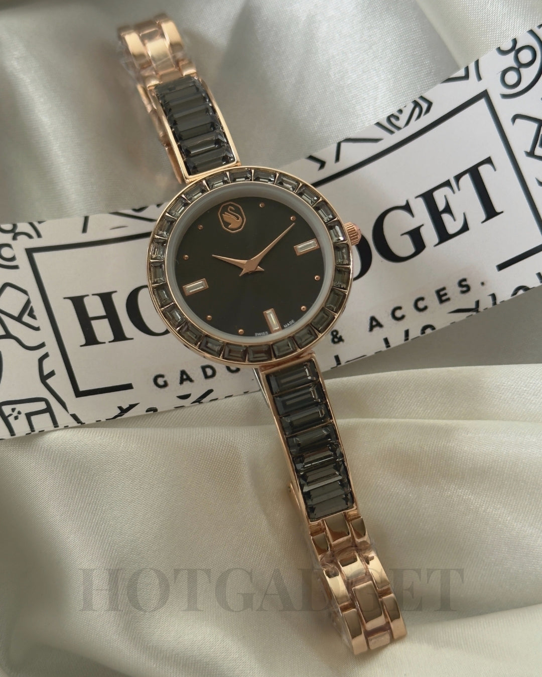 Swarvoski-Matrix Bangle (Bracelet Watch)
