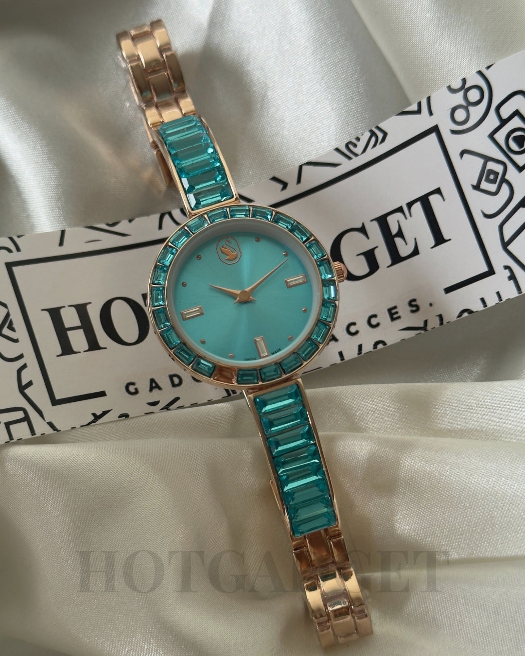 Swarvoski-Matrix Bangle (Bracelet Watch)