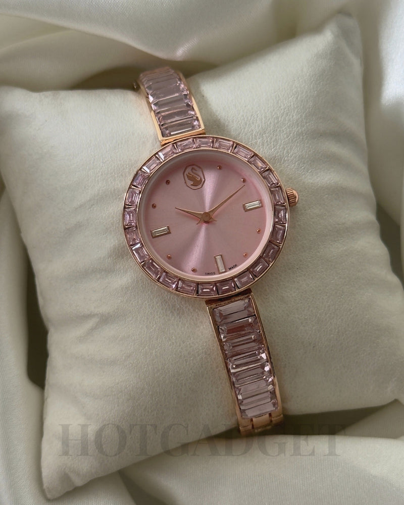 Swarvoski-Matrix Bangle (Bracelet Watch)