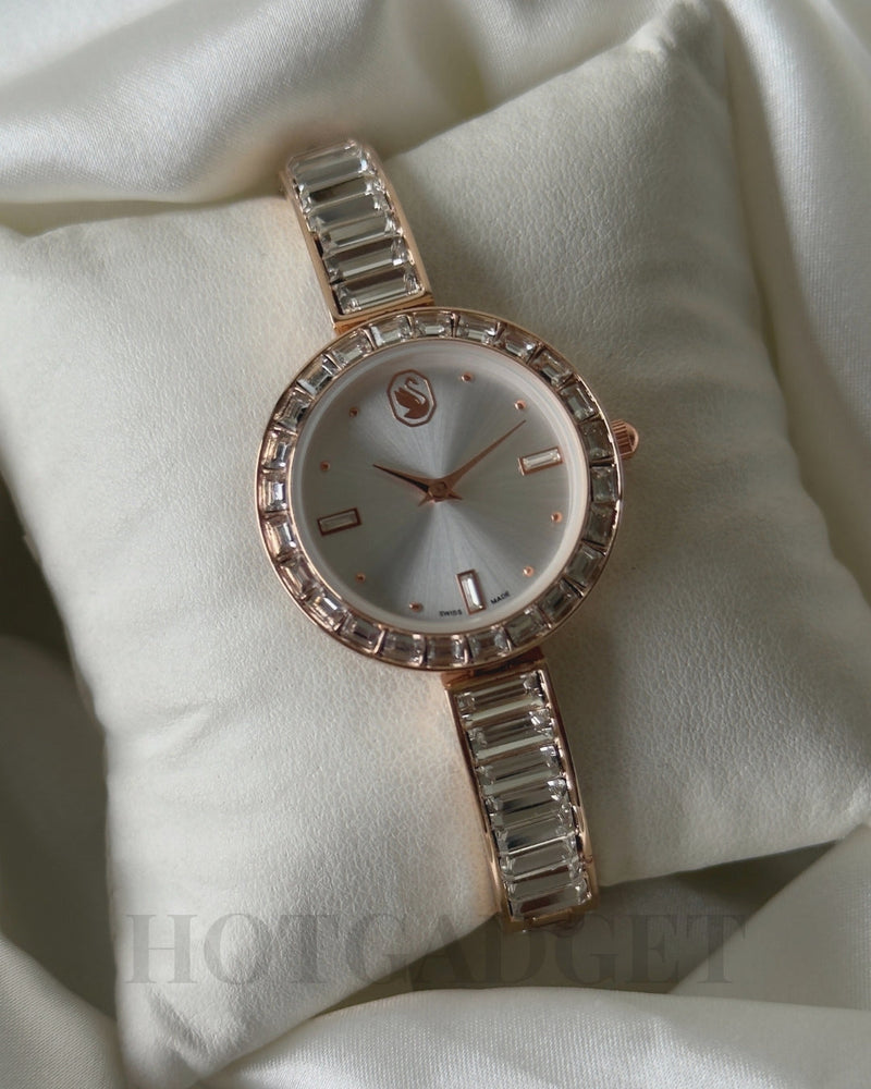 Swarvoski-Matrix Bangle (Bracelet Watch)