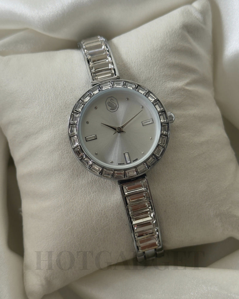 Swarvoski-Matrix Bangle (Bracelet Watch)
