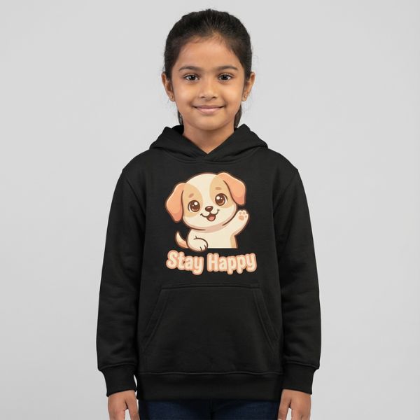 Set of 2 Be Kind & Stay Happy Kids Hoodie-4