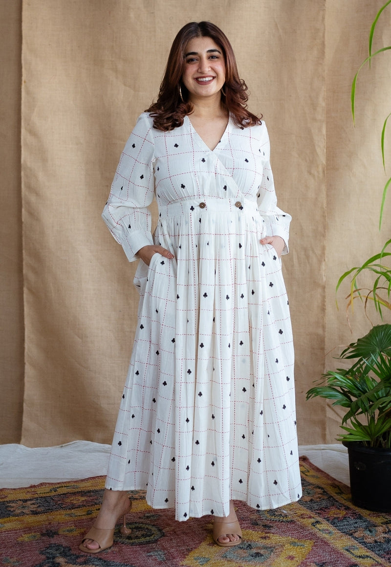 Arika Block Printed Cotton Dress