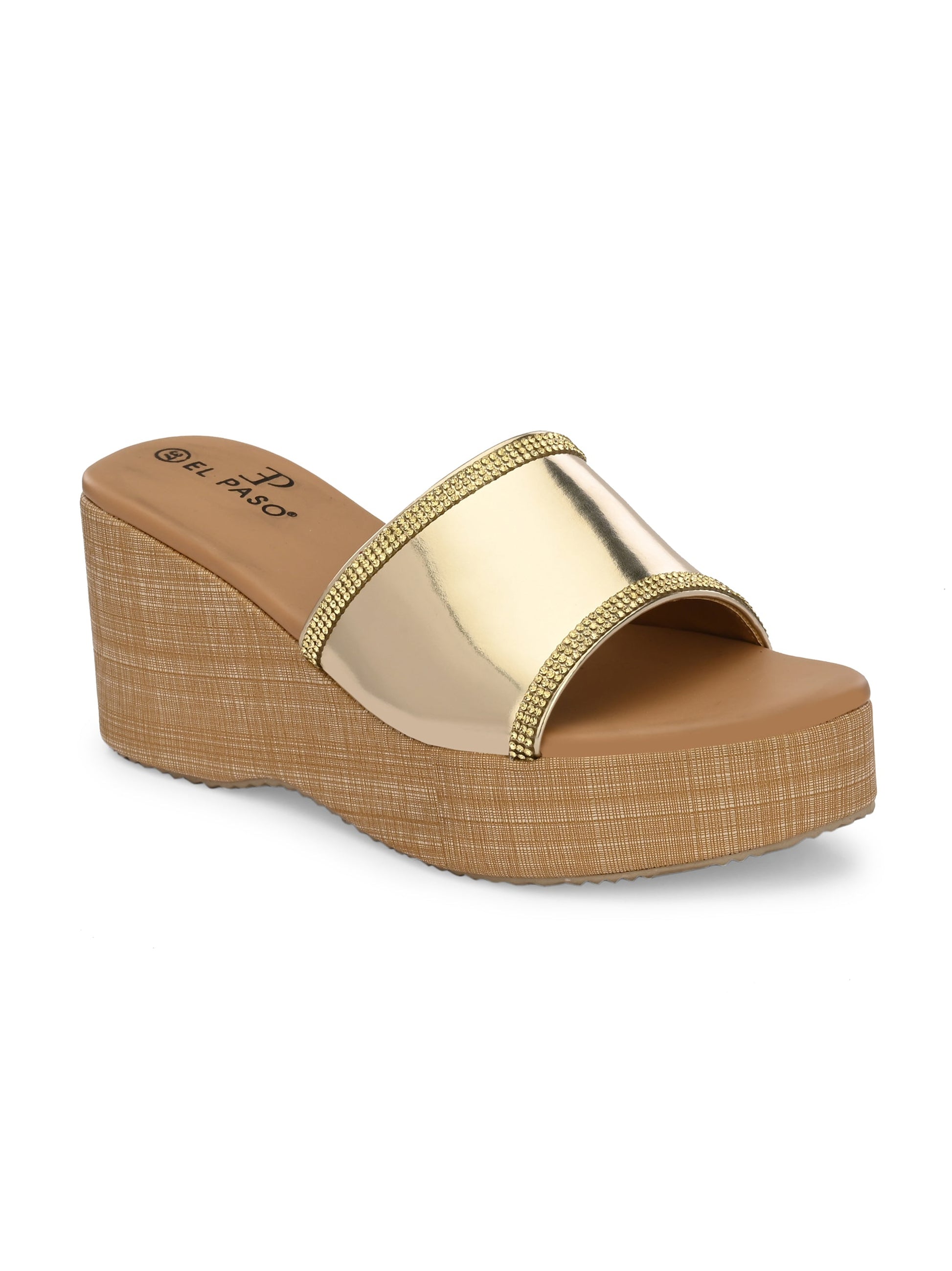 Gilded Glow Wedge For Women-7