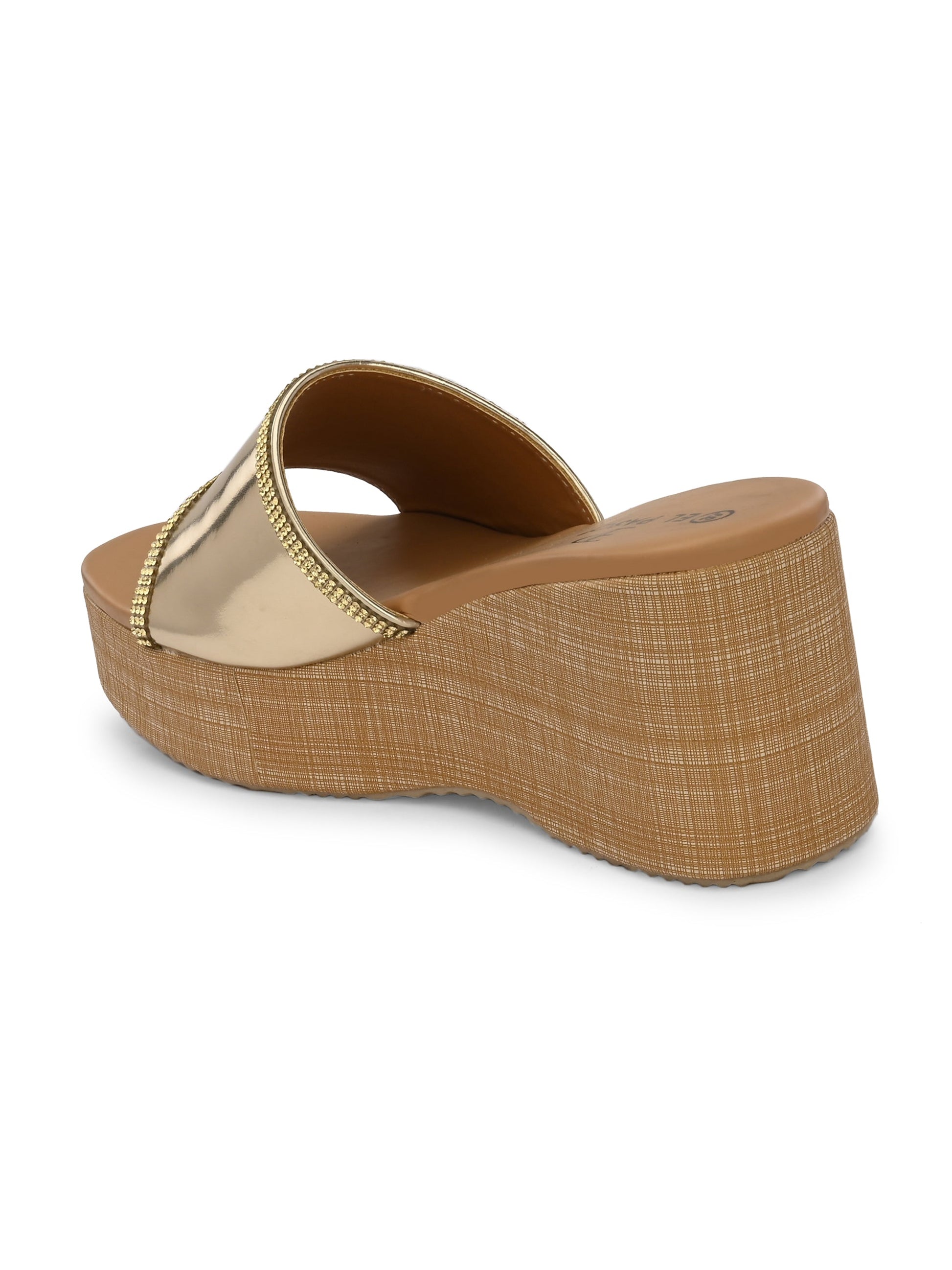 Gilded Glow Wedge For Women-8