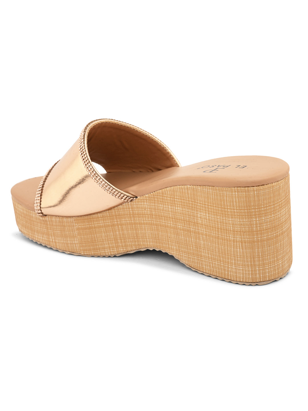 Gilded Glow Wedge For Women-2