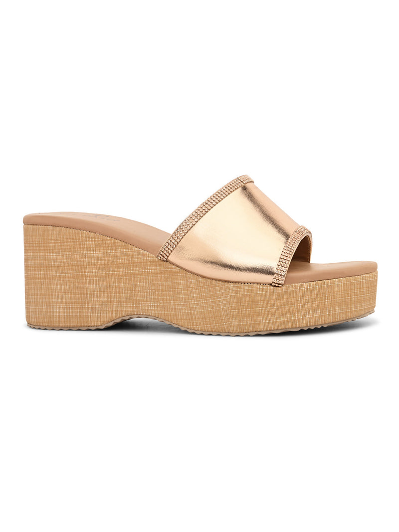 Gilded Glow Wedge For Women-3