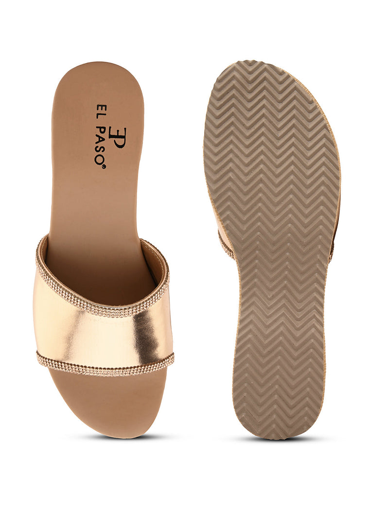 Gilded Glow Wedge For Women-4