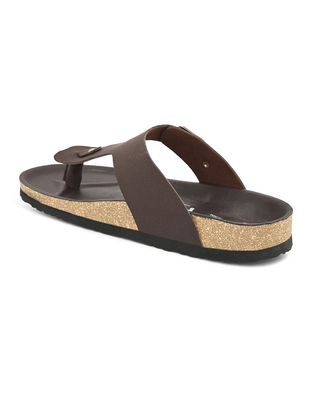 Midnight Black Leather Thong Sandal For Men-14
