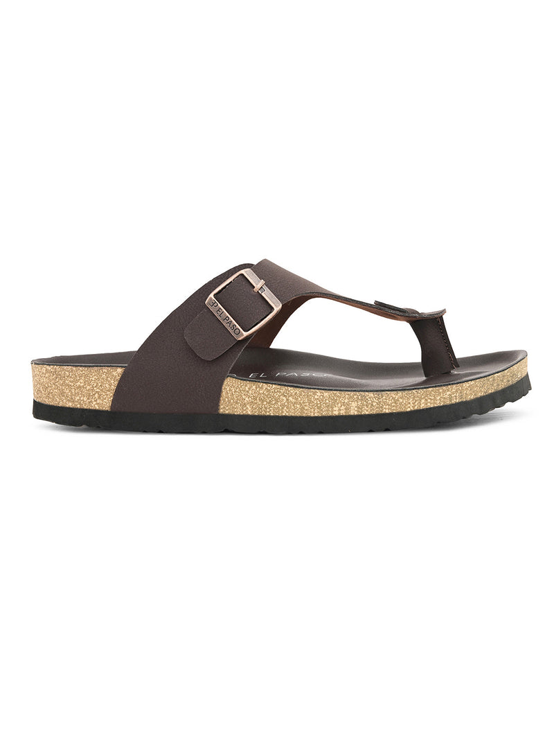 Midnight Black Leather Thong Sandal For Men-15