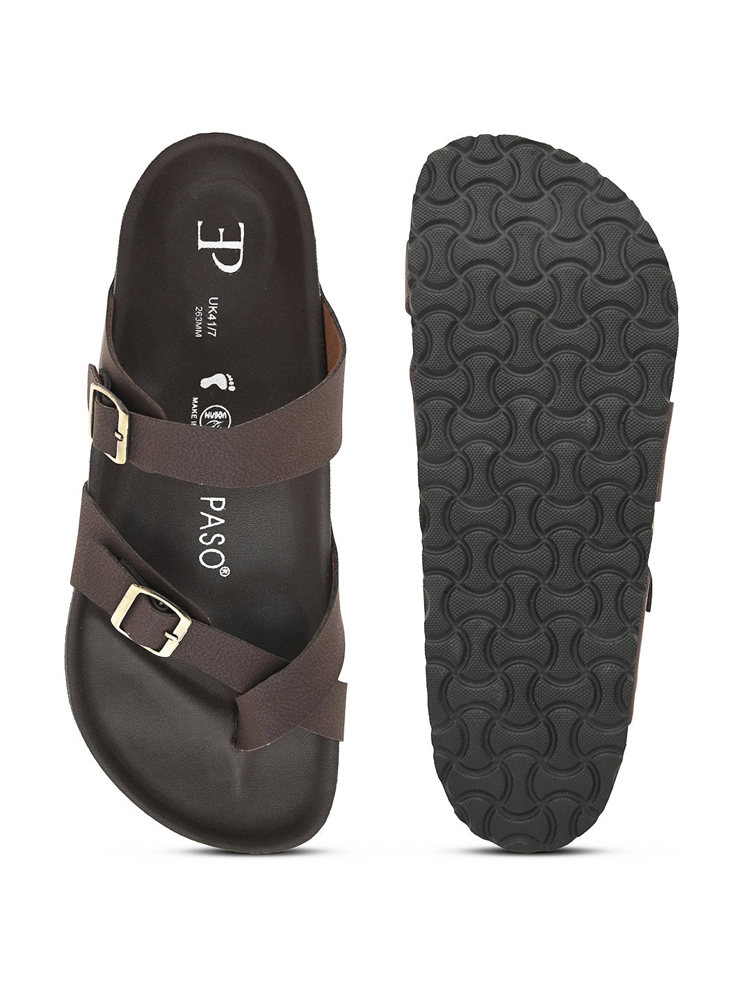 Classic Onyx Cork Footbed Sandal For Men-16