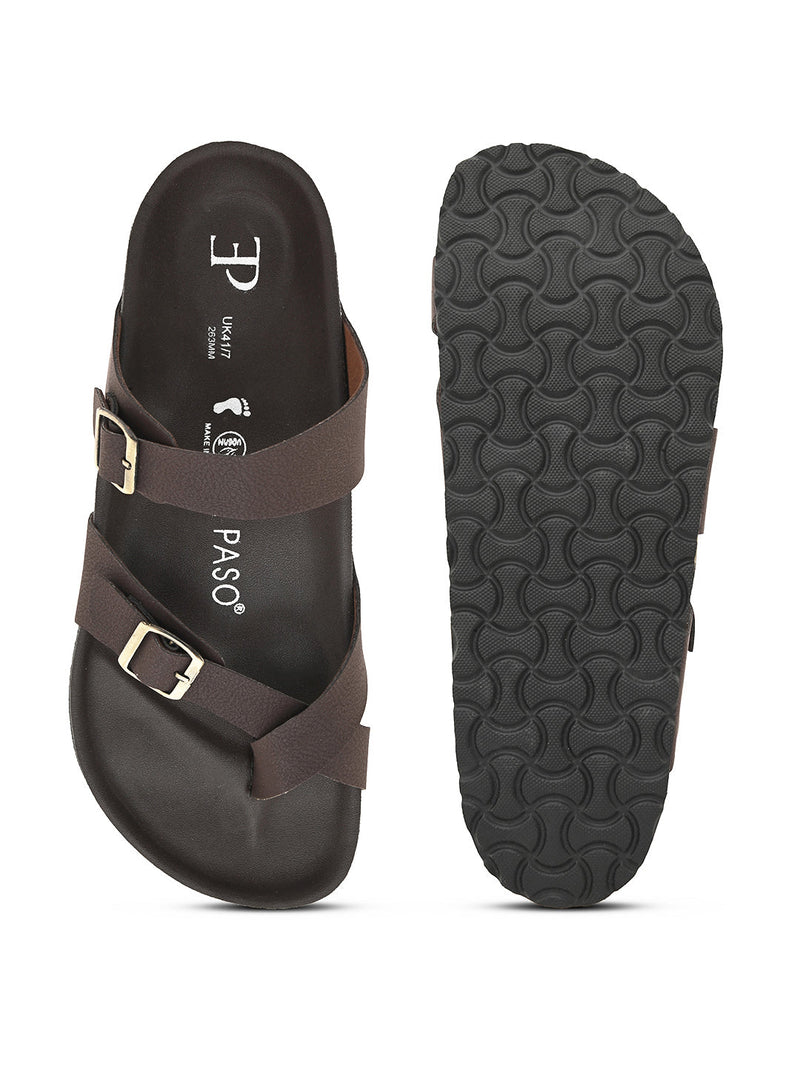 Classic Onyx Cork Footbed Sandal For Men-16