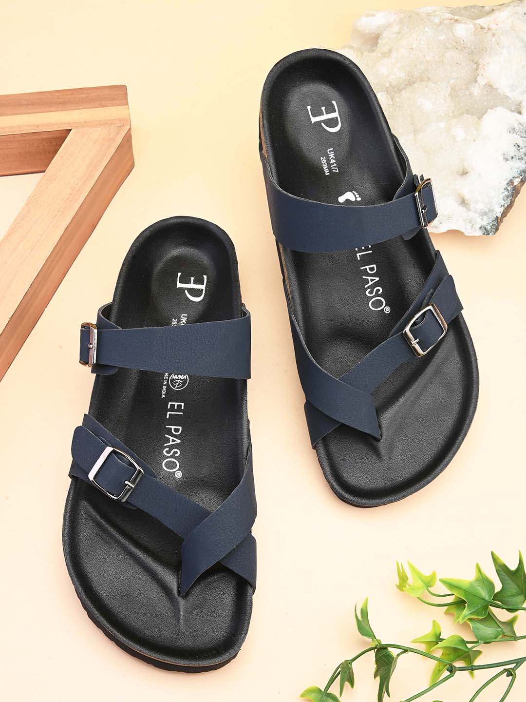 Classic Onyx Cork Footbed Sandal For Men-12