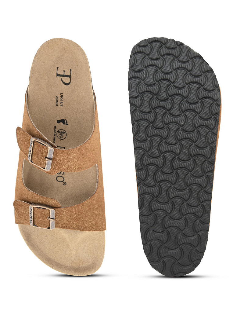 Elegant Sandstone Leather Slip-On Sandal-34