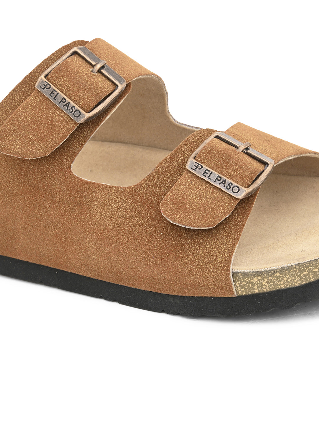 Elegant Sandstone Leather Slip-On Sandal-35
