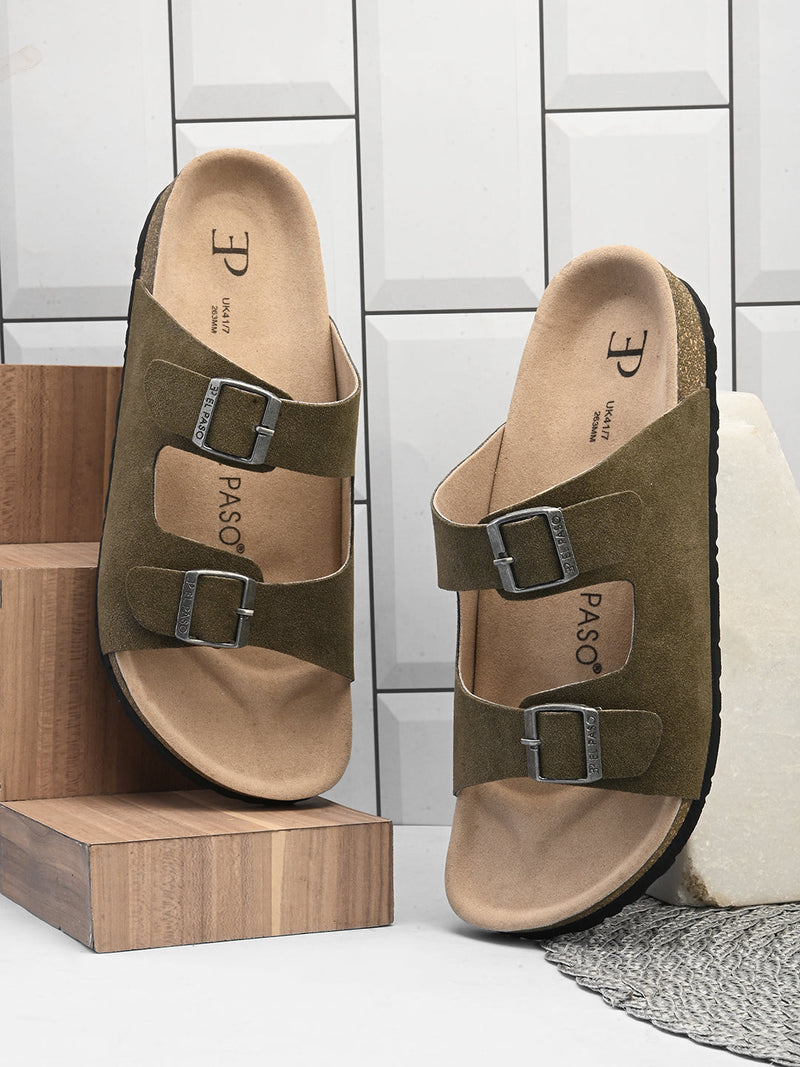 Elegant Sandstone Leather Slip-On Sandal-30