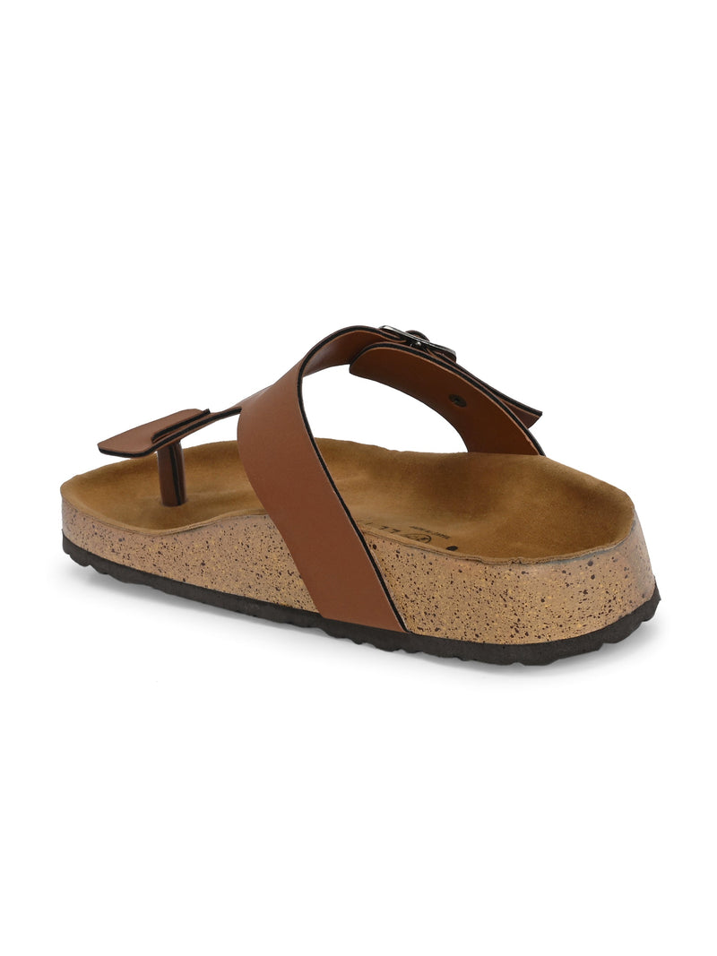 Refined Camel Suede Sandal For Women-3