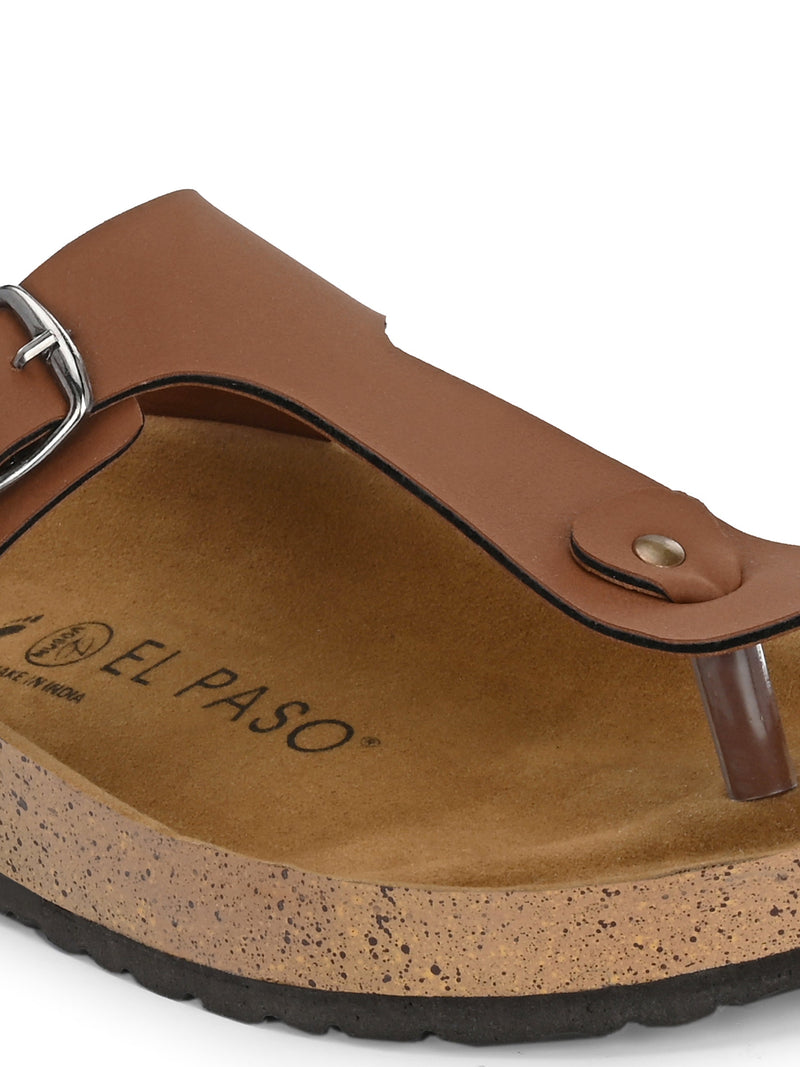 Refined Camel Suede Sandal For Women-5