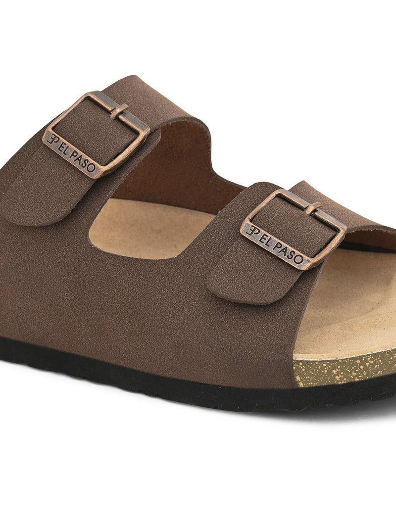 Elegant Sandstone Leather Slip-On Sandal-17