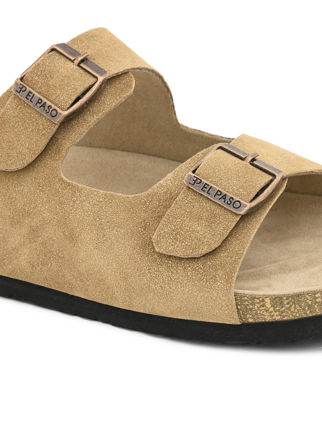 Elegant Sandstone Leather Slip-On Sandal-5