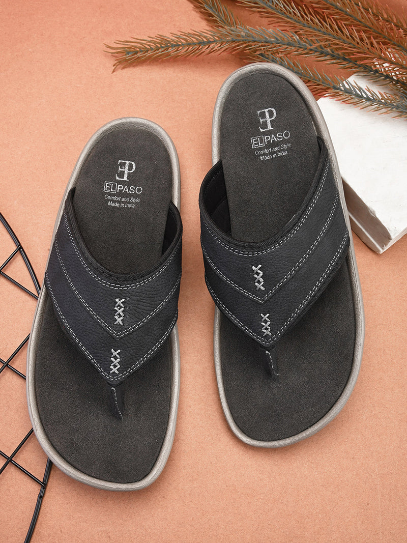 Blue Men's casual Flip-Flop slip-on closure sandal
