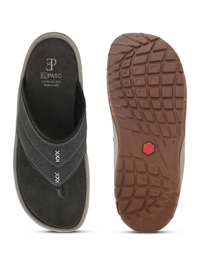 Blue Men's casual Flip-Flop slip-on closure sandal