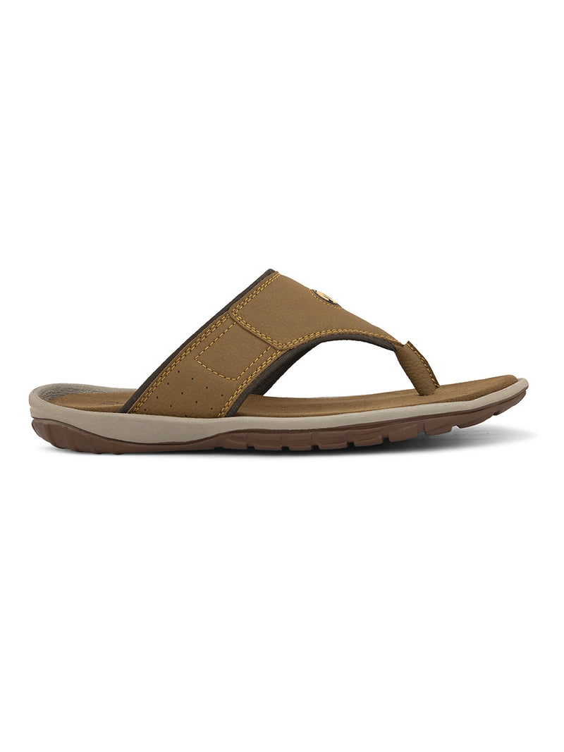 Elegant Tan Flip-Flop with Cushioned Footbed-3