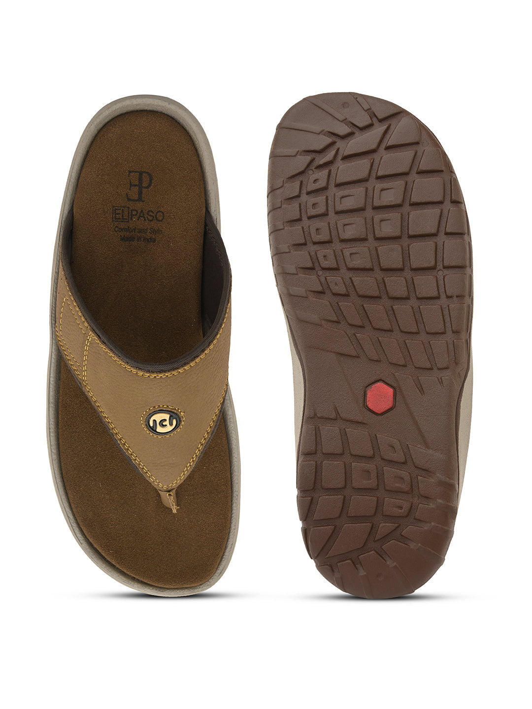 Elegant Tan Flip-Flop with Cushioned Footbed-4