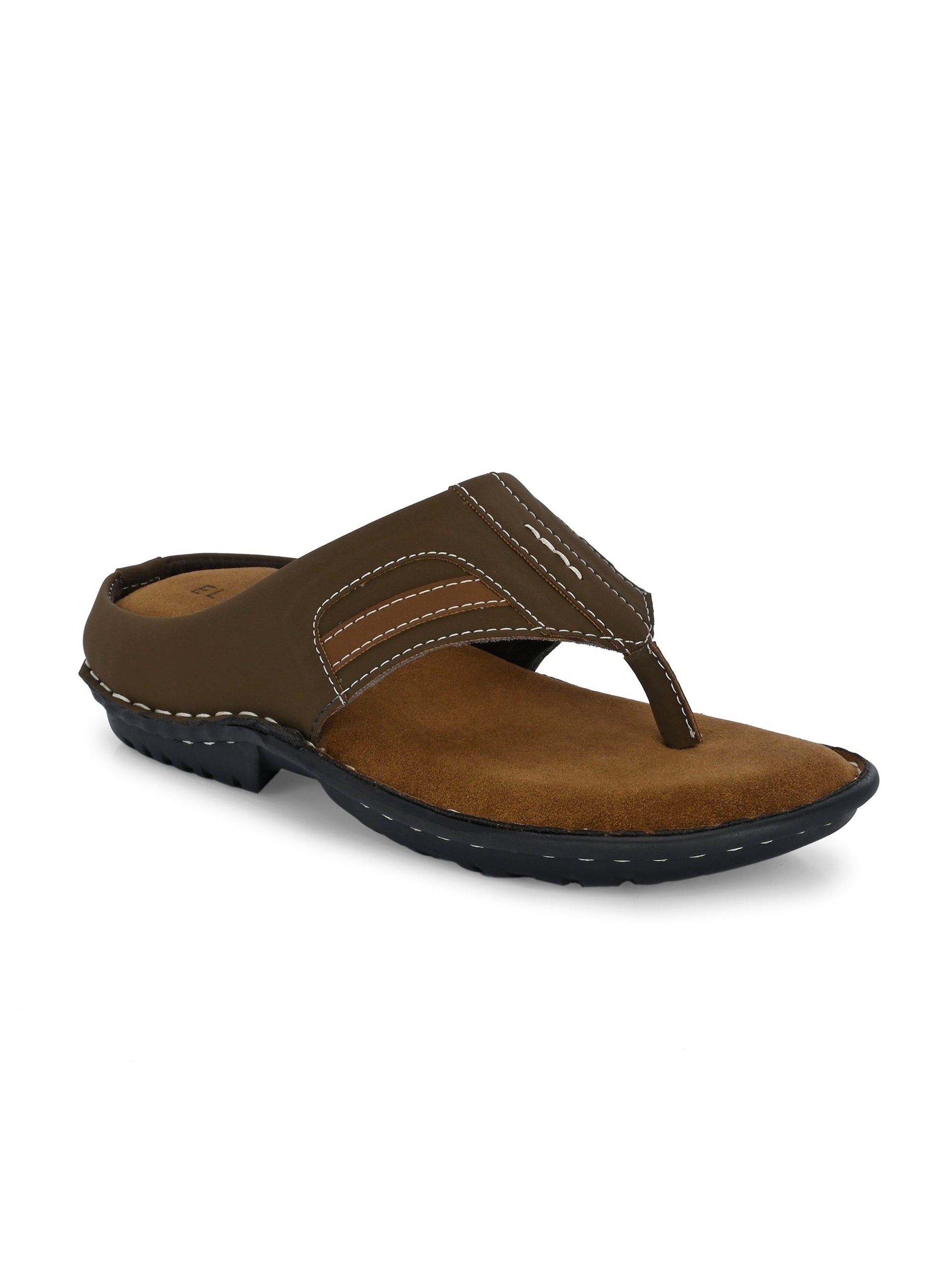 Classic Chestnut Leather Thong Sandal