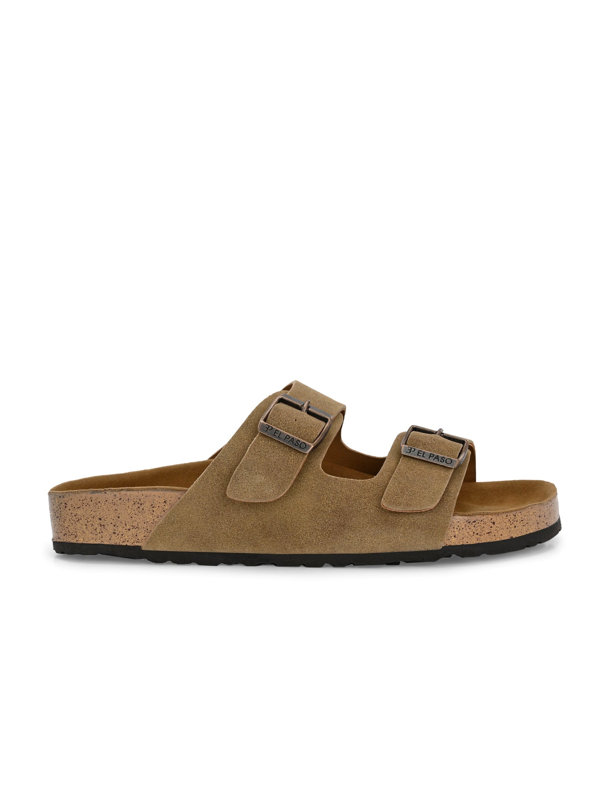 Luxurious Camel Leather Double-Strap Sandal For Women-13