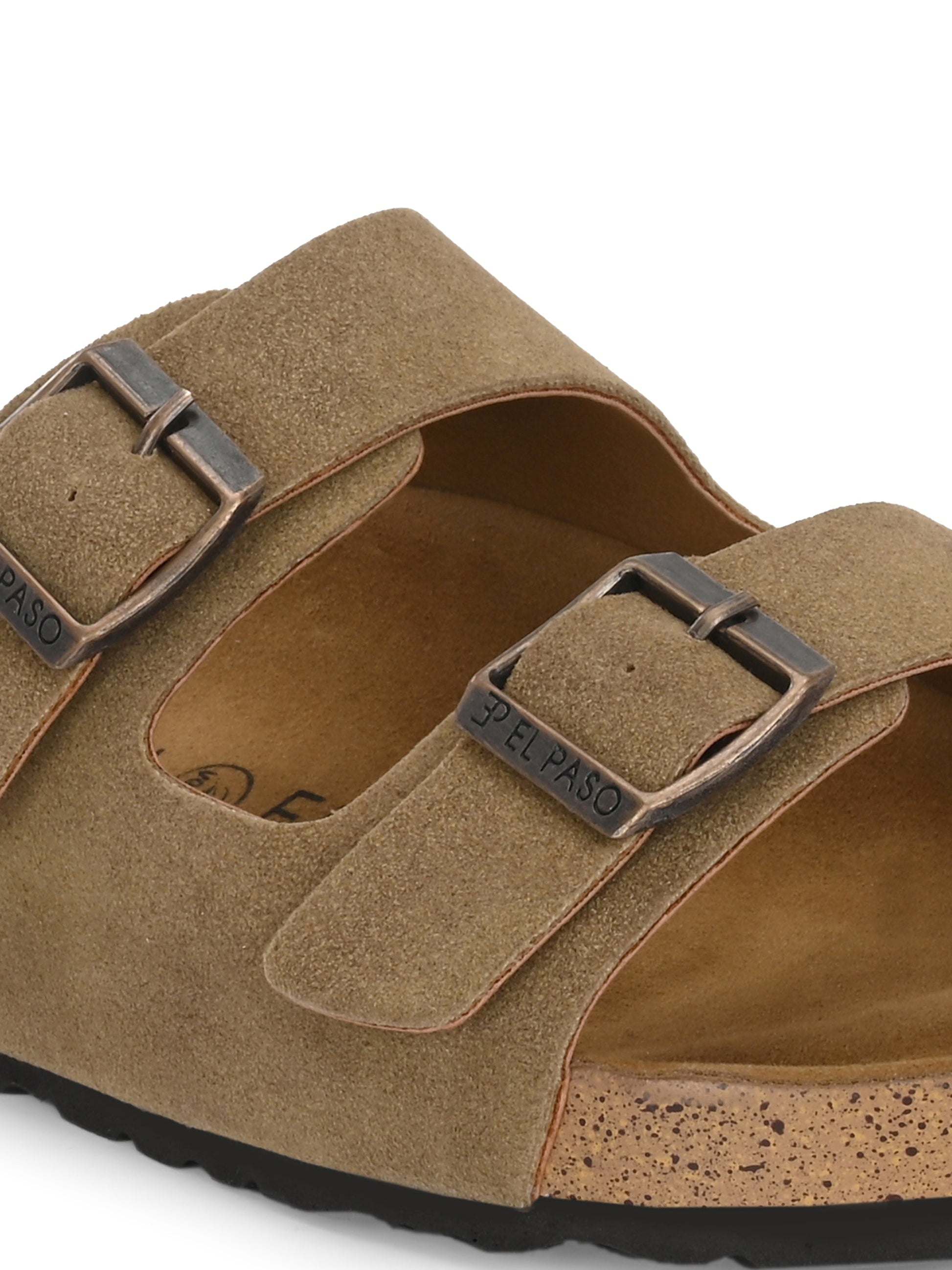 Luxurious Camel Leather Double-Strap Sandal For Women-14