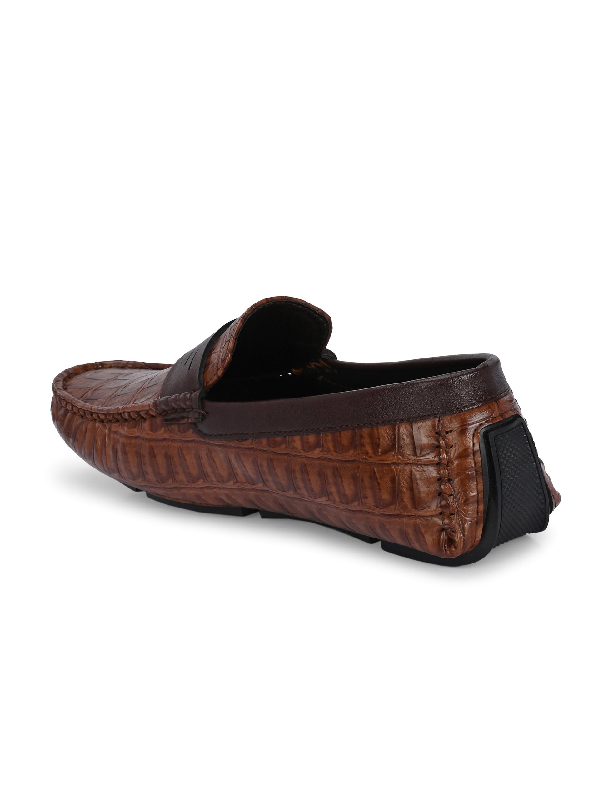 Amber Croc Luxe Moccasin For Men-2