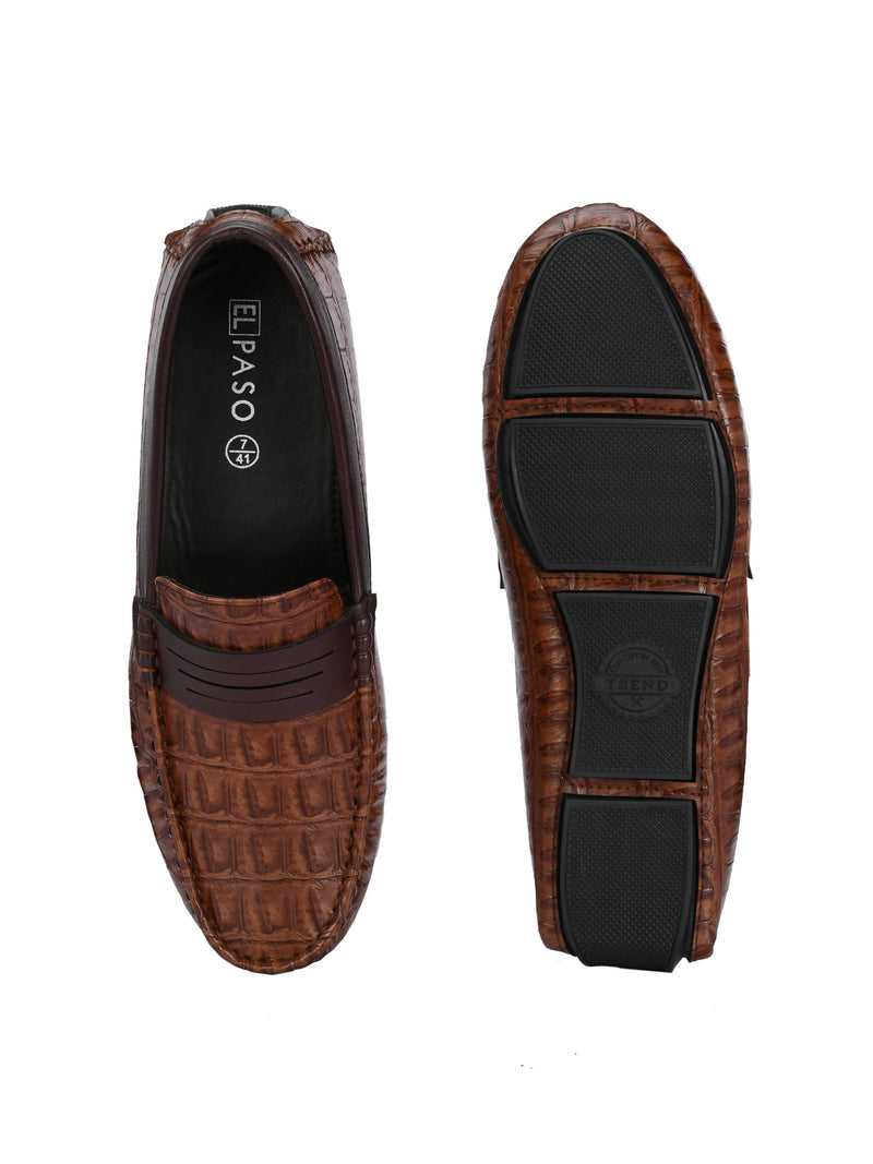 Amber Croc Luxe Moccasin For Men-4