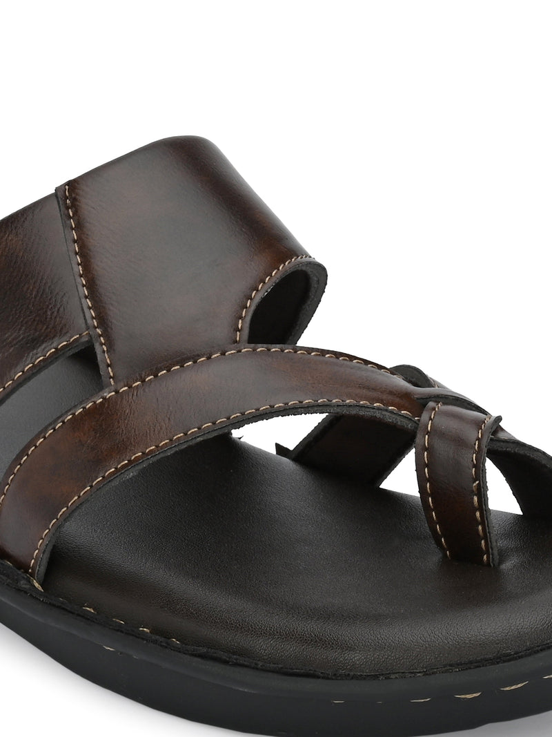 Espresso Elegance Thong Sandals-3