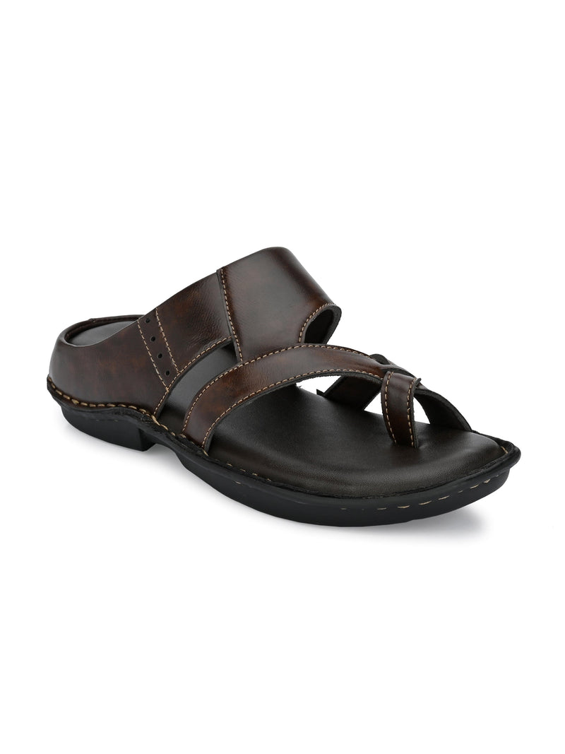 Espresso Elegance Thong Sandals-1