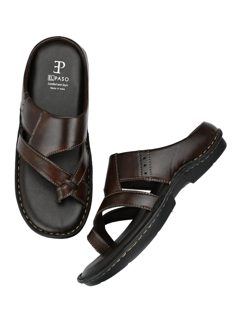 Espresso Elegance Thong Sandals-2