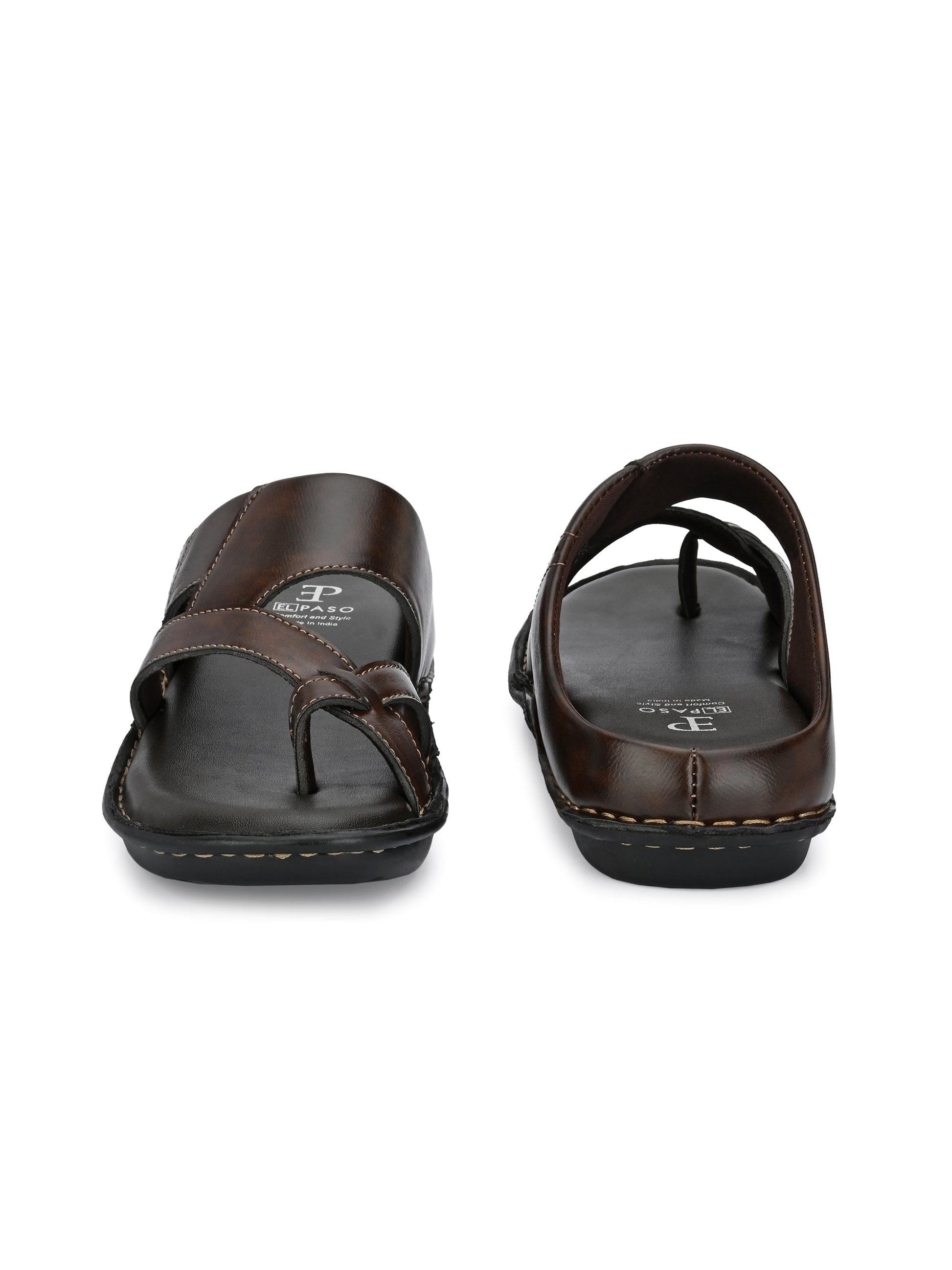Espresso Elegance Thong Sandals-6