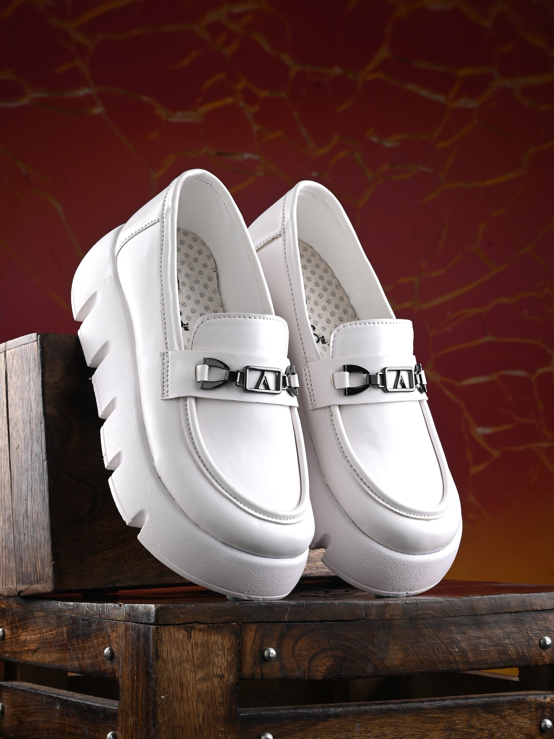 Pearly Prestige Loafers For Women-12