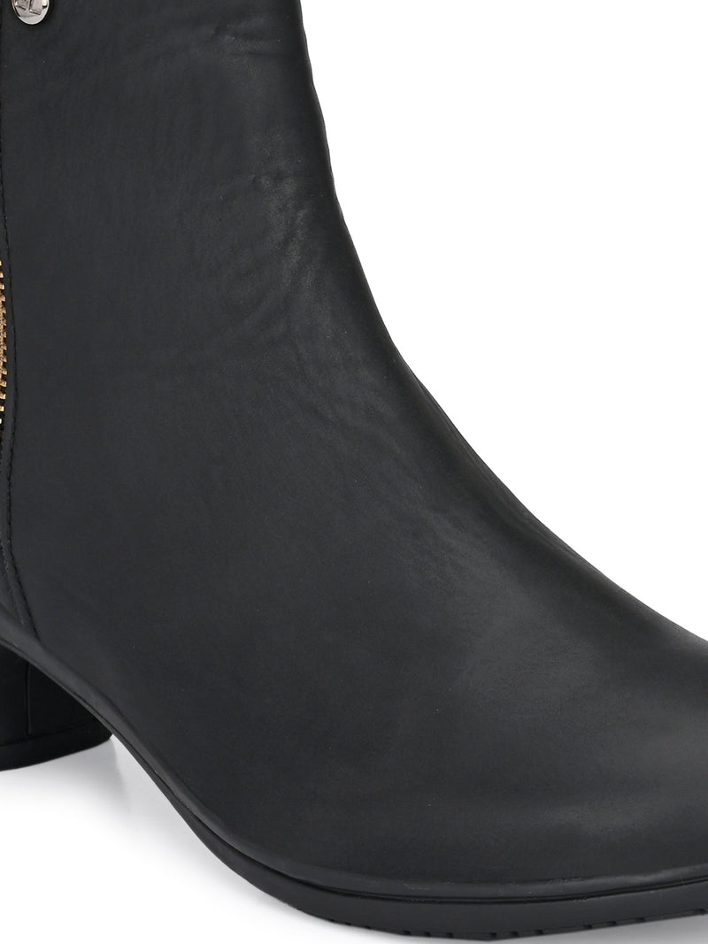 Zip-Closure Party Wear Boots For Women