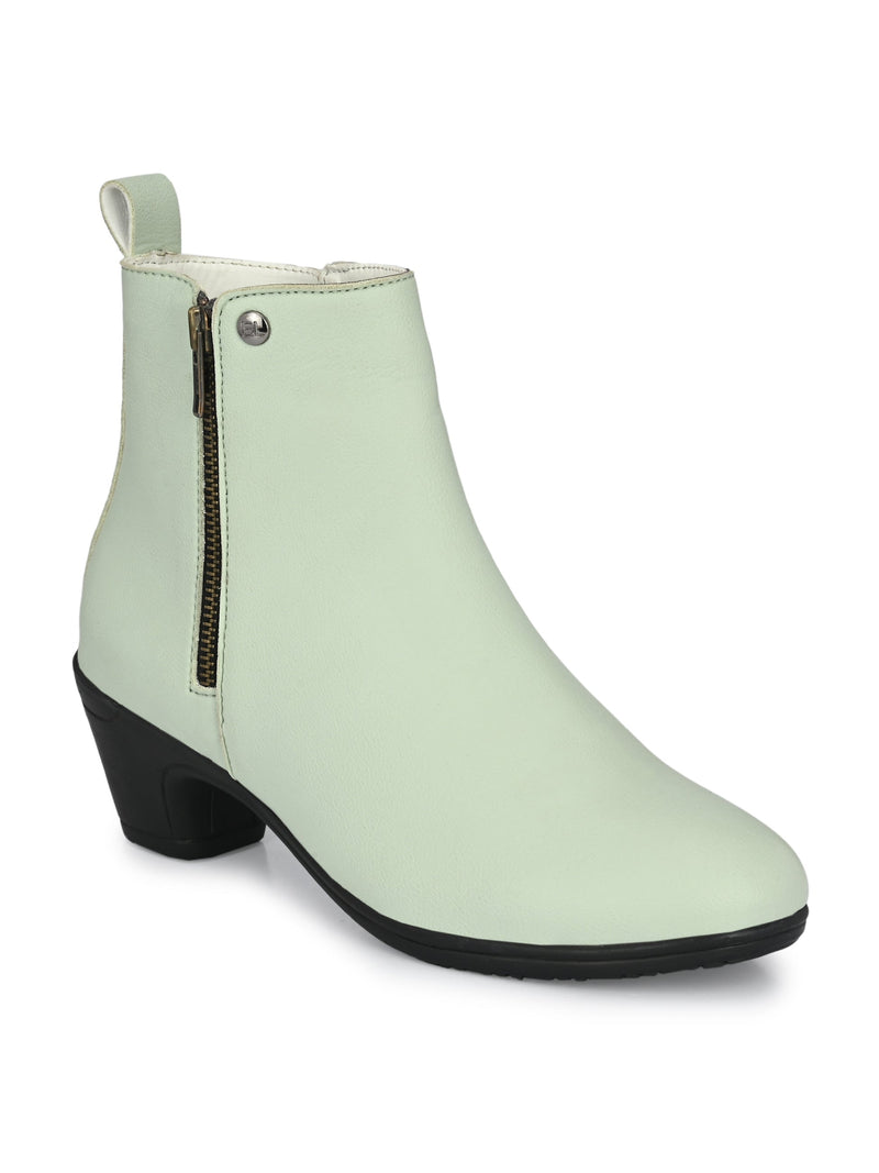 Zip-Closure Party Wear Boots For Women