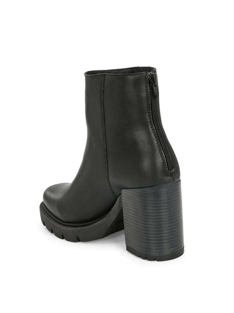 EL PASO Women Faux Leather Casual Chelsea Boots-50