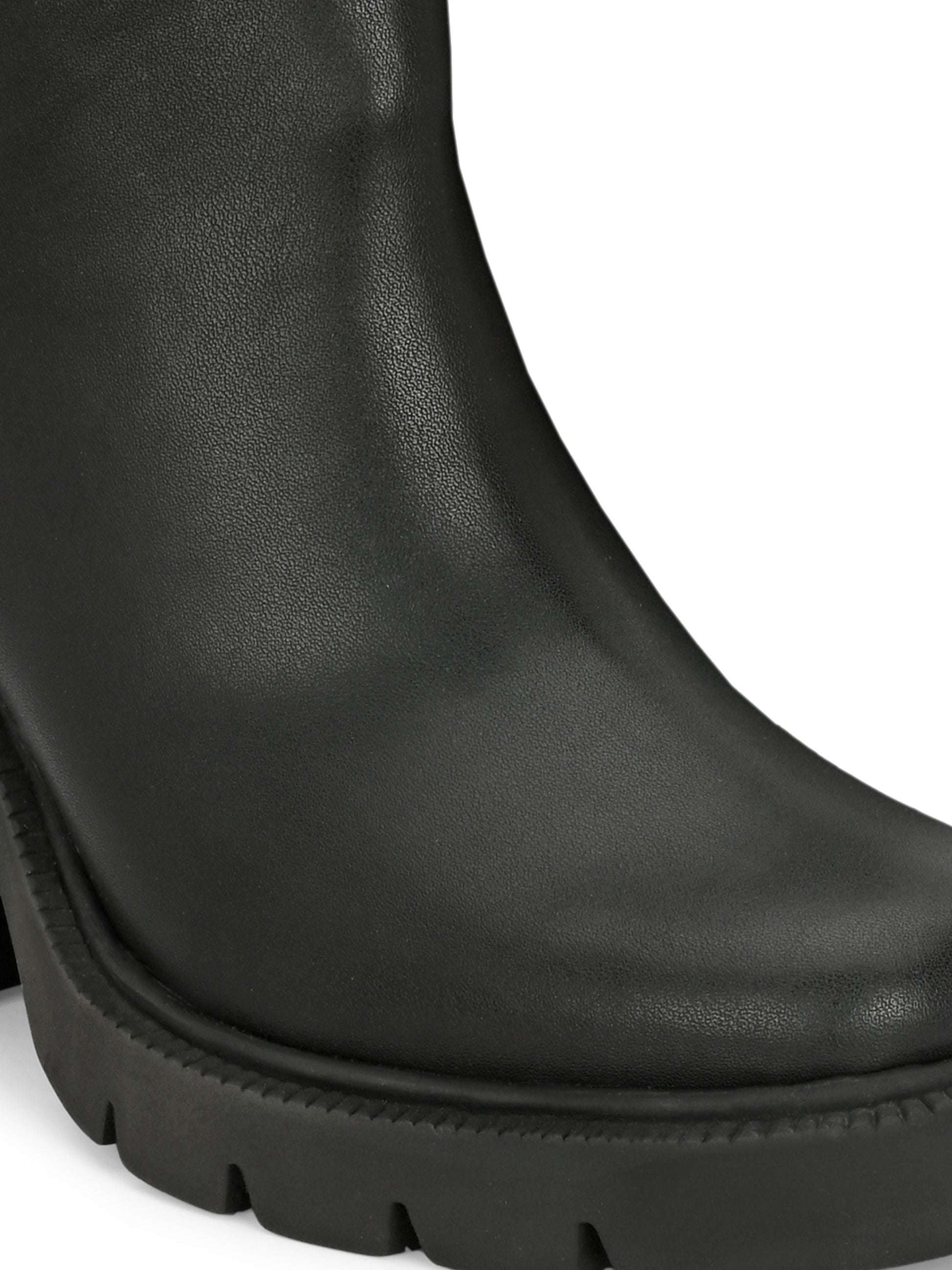 EL PASO Women Faux Leather Casual Chelsea Boots-51