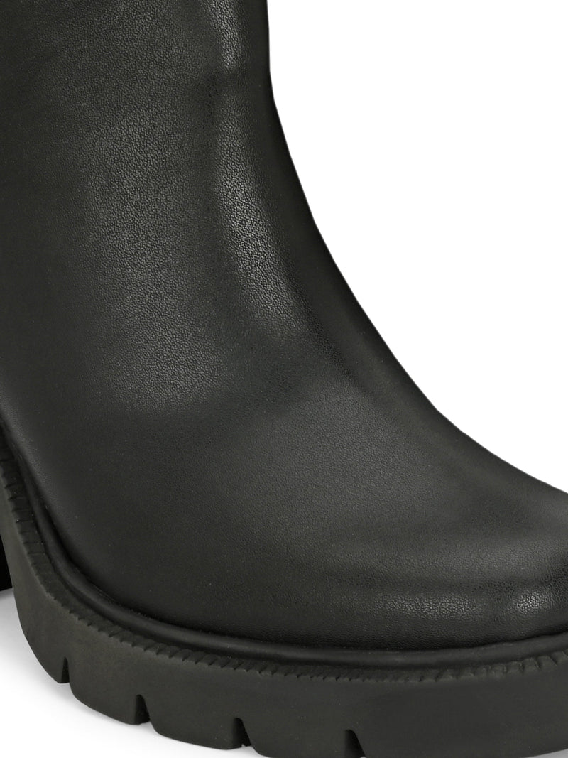 EL PASO Women Faux Leather Casual Chelsea Boots-51
