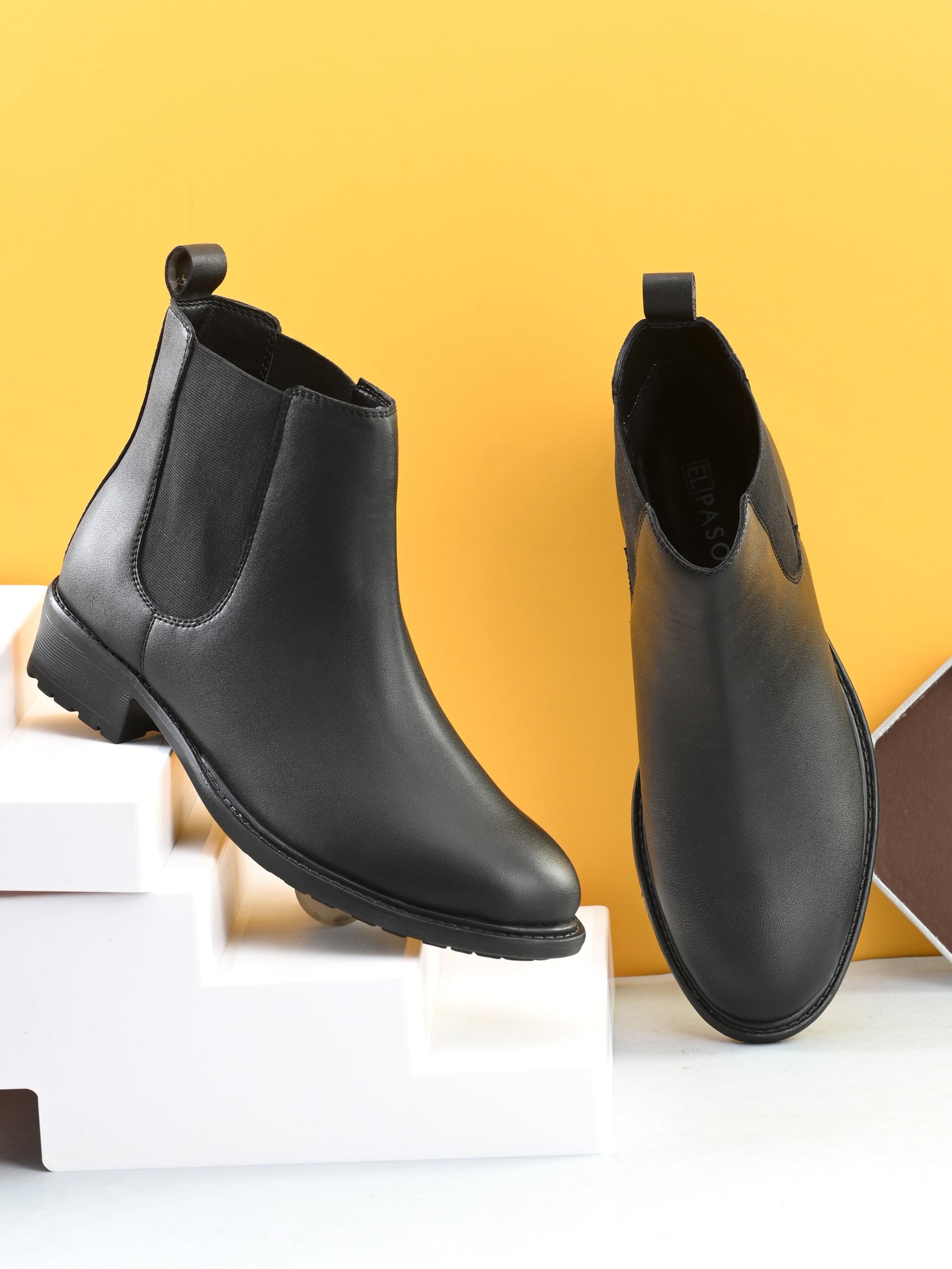 Midnight Black Classic Chelsea Boot For Women - El Paso Fashion