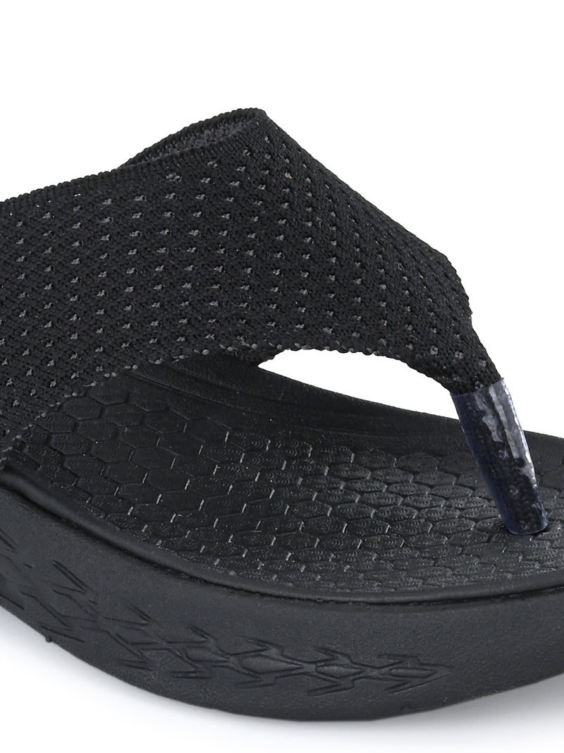 Midnight Mesh Comfort Flip-Flop For Women-5