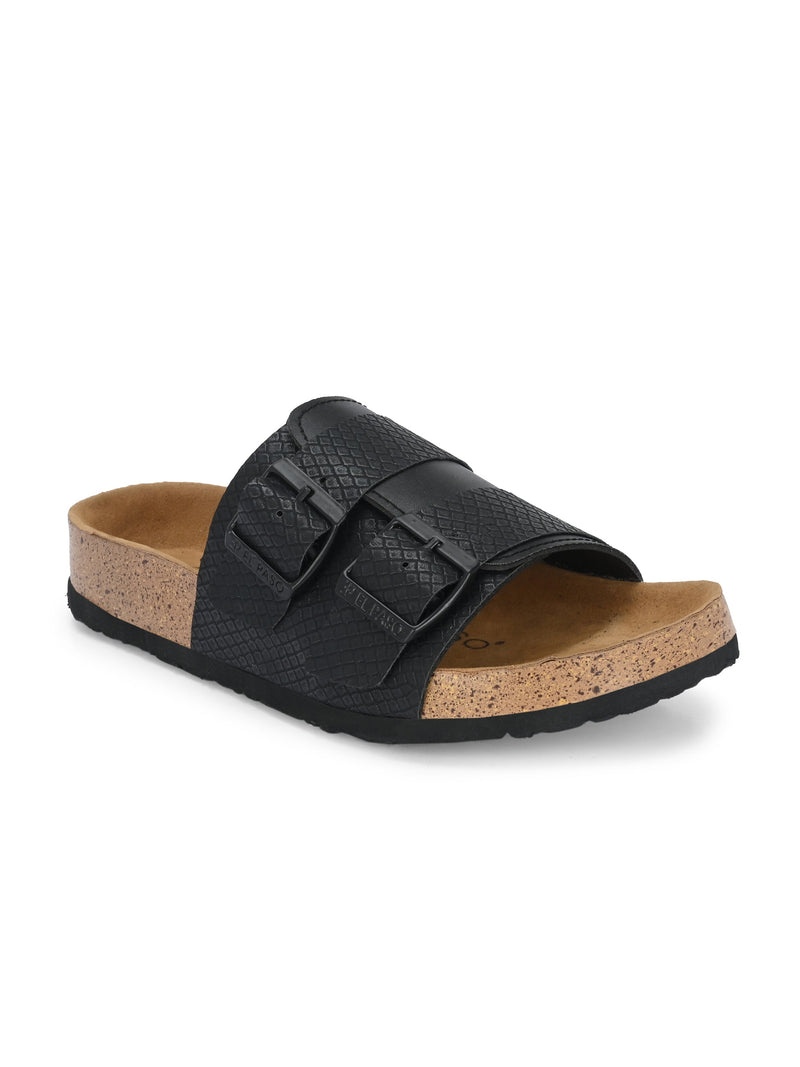 Obsidian Chic Stylish Cork Flats For Women-1