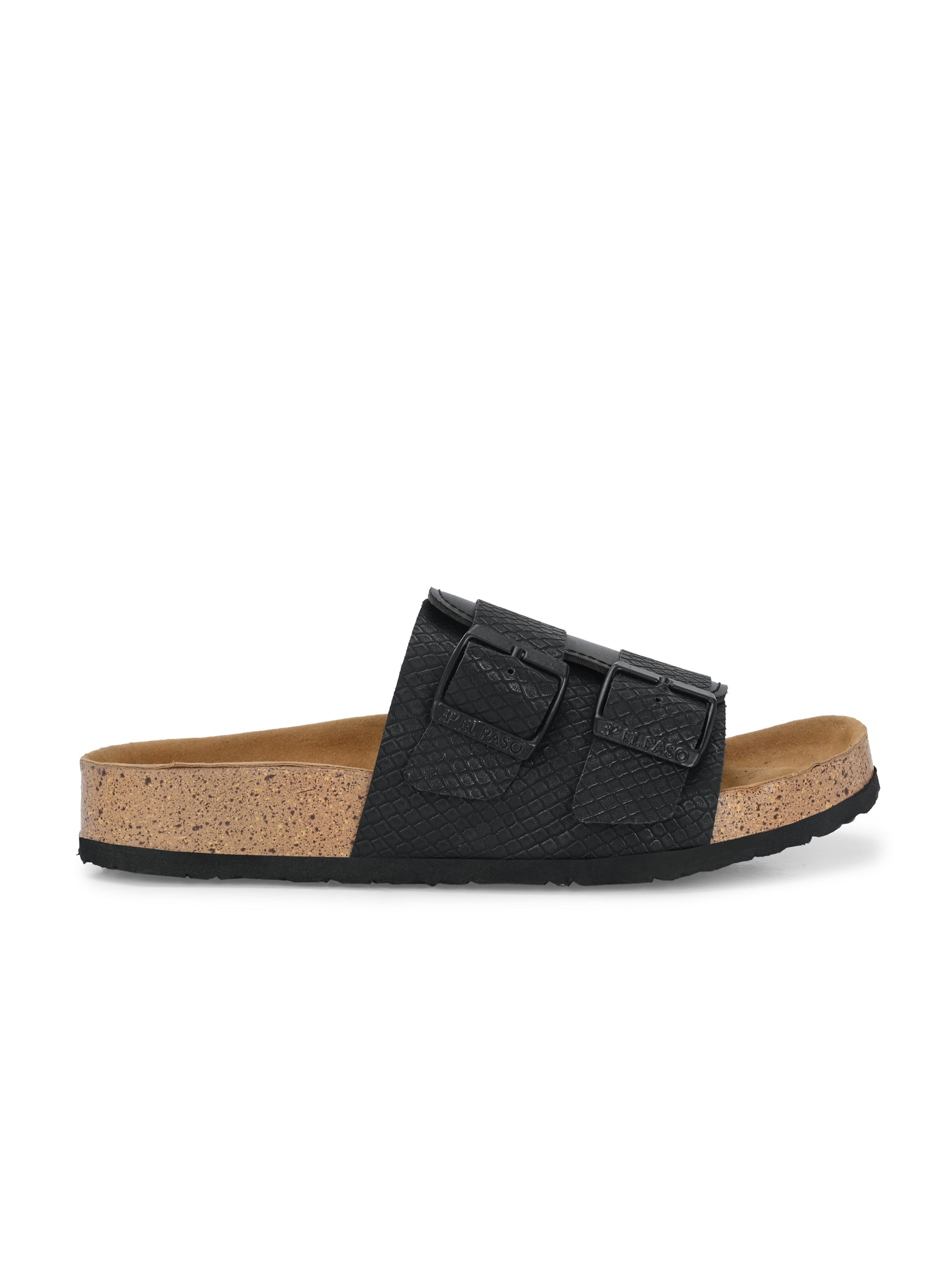 Obsidian Chic Stylish Cork Flats For Women-3